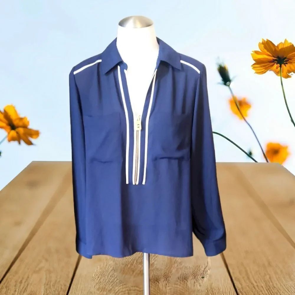 Michael Kors Blue Blouse